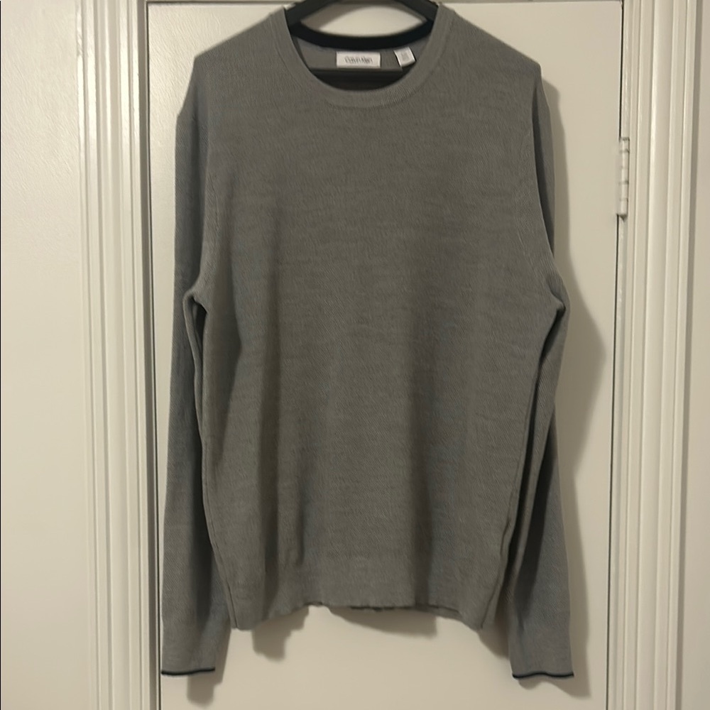 Calvin Klein Gray Men's Sweater - never worn